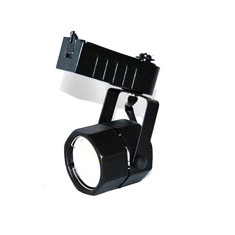 SPOT LED GU10 PARA RIEL NEGRO