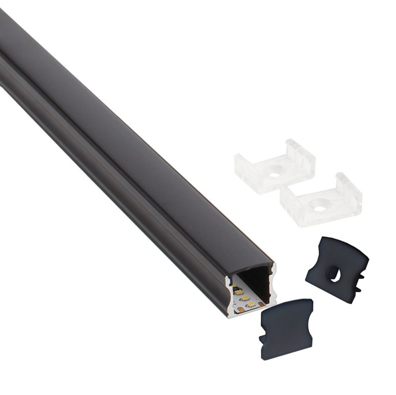 PERFIL PARA CINTA LED INCRUSTAR DOBLE FONDO 3 METROS - Imagen 4