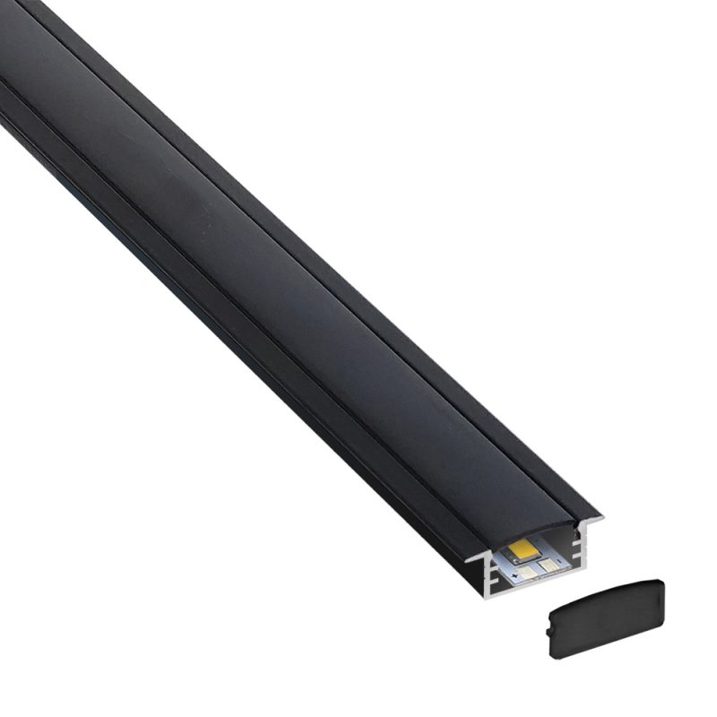 PERFIL PARA CINTA LED INCRUSTAR PLANO 3 METROS - Imagen 4