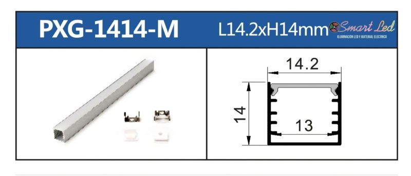 PERFIL PARA CINTA LED SOBREPONER 3 METROS - Imagen 3