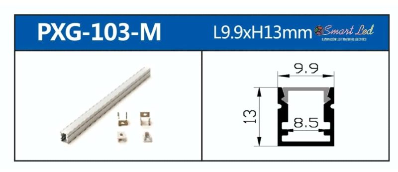 PERFIL PARA CINTA LED SOBREPONER 3 METROS 103 M - Imagen 2